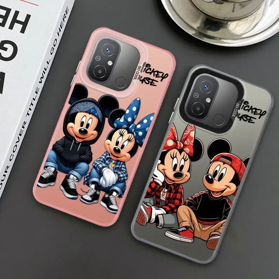 Disney mickey minnie mouse caso de telefone para xiaomi redmi 12 12c 13c 13 a2 + a3 a1 plus a3x poco x3 nfc c50 c51 c61 x3pro capa macia