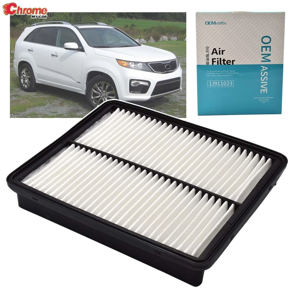 1x Car Engine Air Filter 28113-2P100 28113-3R200 For Hyundai Azera Sonata Santa Fe Kia Optima Sorento 2011 2012 2013 2014 2015