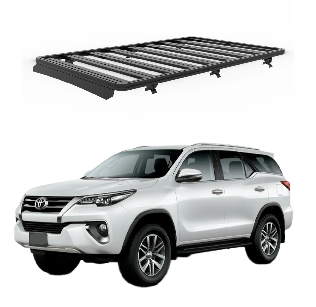 

Universal Cargo Carrier Basket Roof Rack 4X4 Aluminium Car Rack Roof For Fortuner
