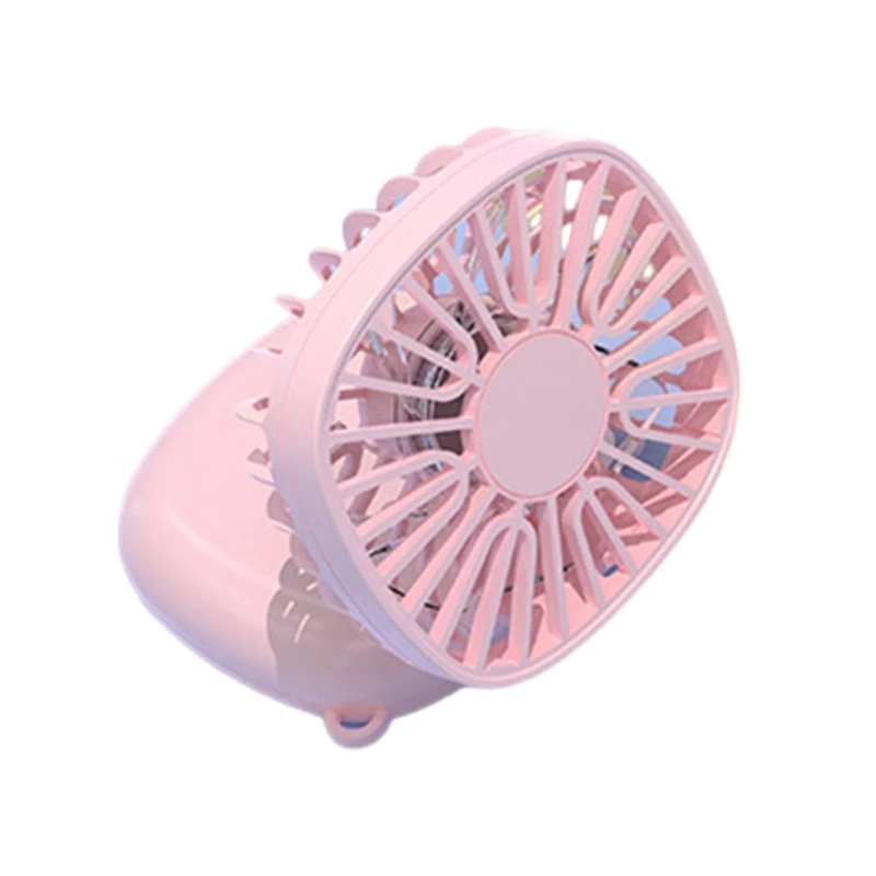 Ventilador portátil pequeno com 3 velocidades ventilador recarregável USB Ventilador dobrável pescoço pendurado para
