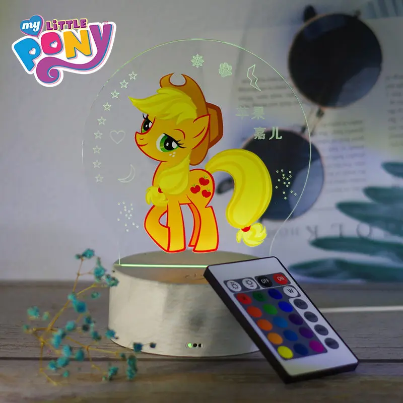 My Little Pony 3D Night Light Night Atmosphere Light Table Lamp Yunbao Rourou Character Surrounding Children's Birthday Gift