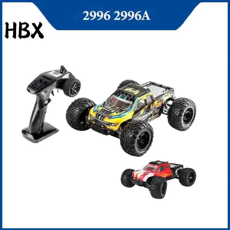 

45KM/H Brushless Ready HBX 2996/2996A1/10 4WD Monster Truck2.4Ghz RC Car with LED Light for Off-Road Bashing Ideal for Beginners