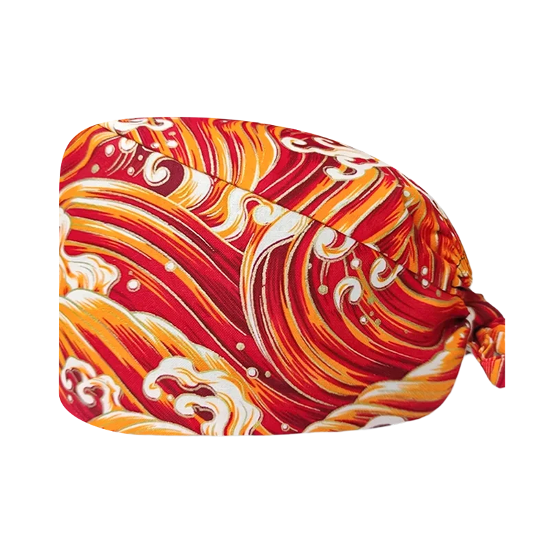 Casquettes chirurgicales pour hommes et femmes, blouses d'infirmière imprimées, soins médicaux, laboratoire de dentiste, salon de beauté, accessoires de casquette de travail pour clinique