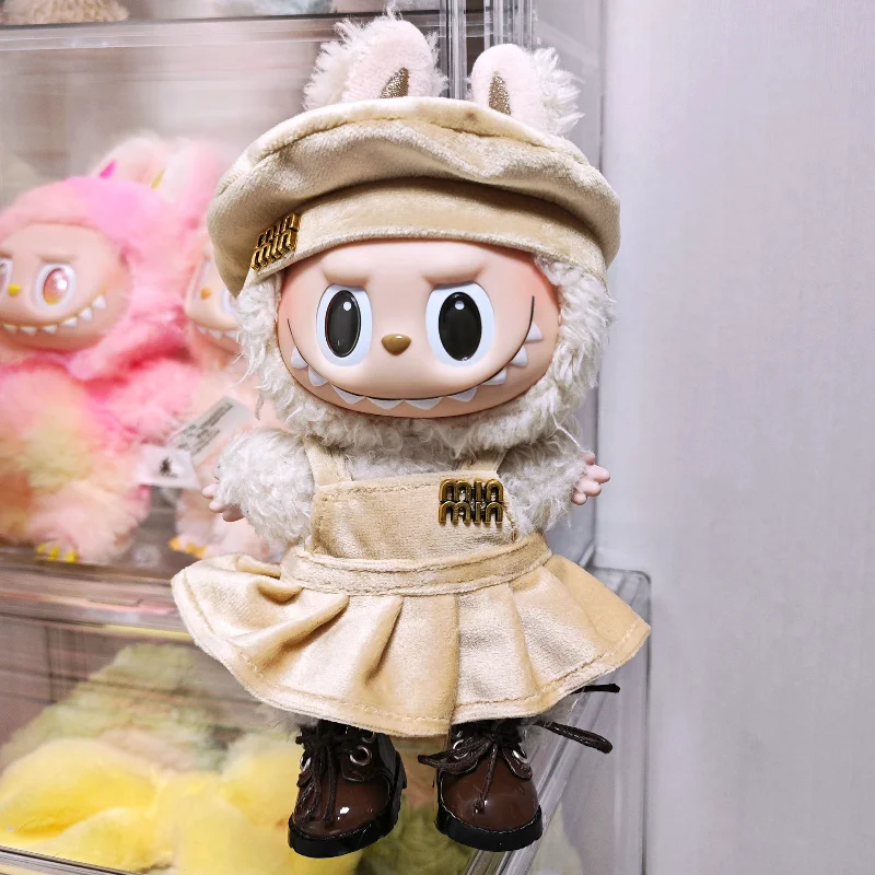 

Labubu Doll Clothes Set - Korean Style Cute Macaron Dress Outfit for 17cm Labubu Figure, Fashion Hoodie & Skirt, Perfect Gift