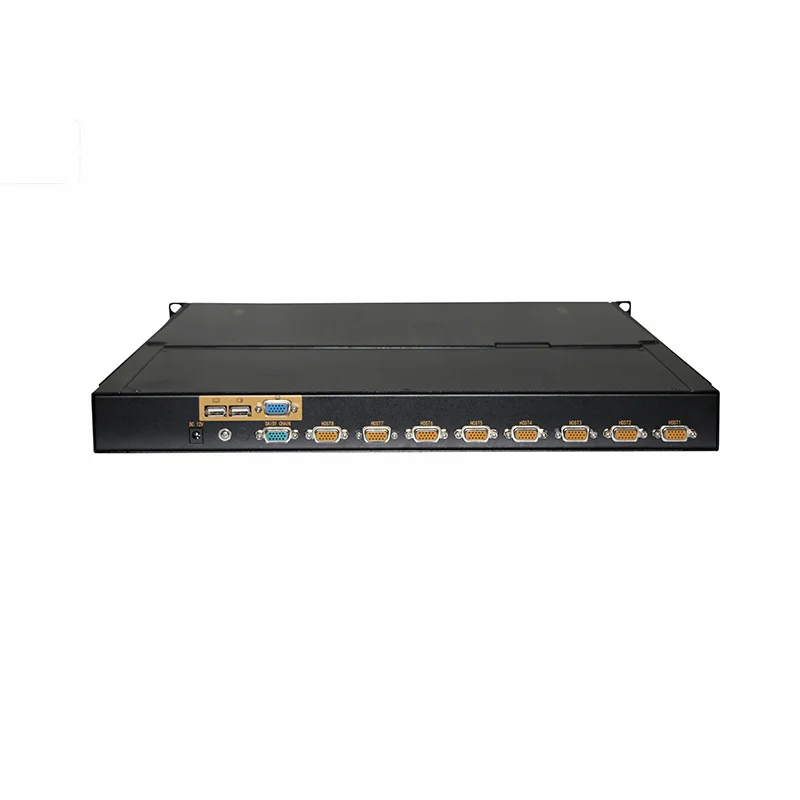 18.5 Inch 1port/4ports/ 8ports/16ports/ USB+VGA/1920*1080 Resolution 1U Rack Mount LED KVM Drawer