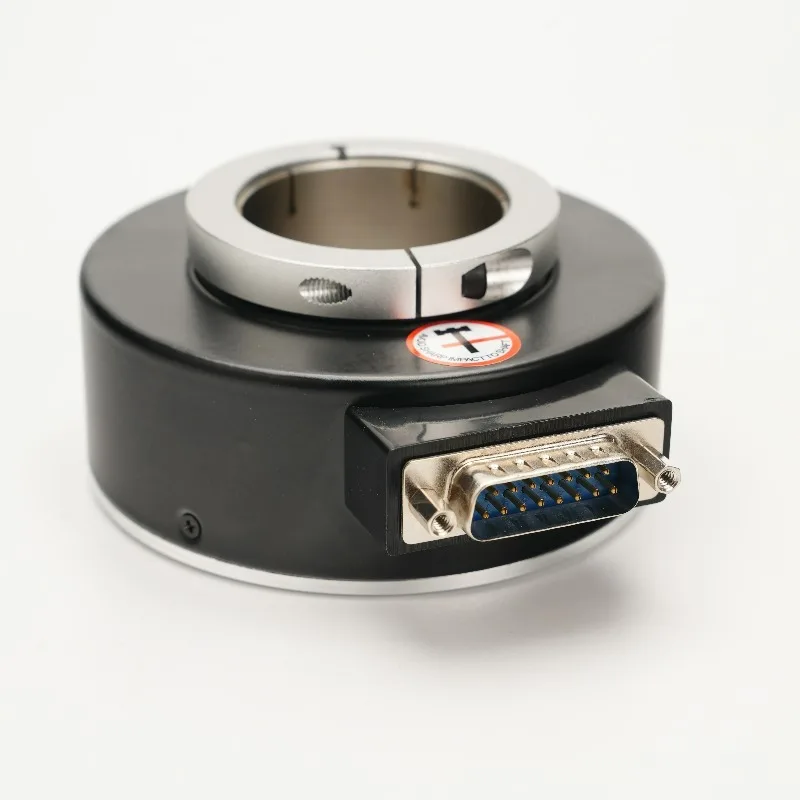 JSK9040 Series 90mm OD 32/35/38/40/42mm Hollow Shaft Incremental Elevator Encoder 10000PPR Spring Plate Mounting DC5V