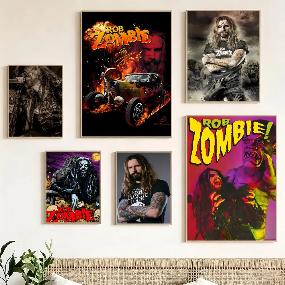 band Rob Zombie Poster Pegatina artistica HD autoadhesiva impermeable para salon dormitorio