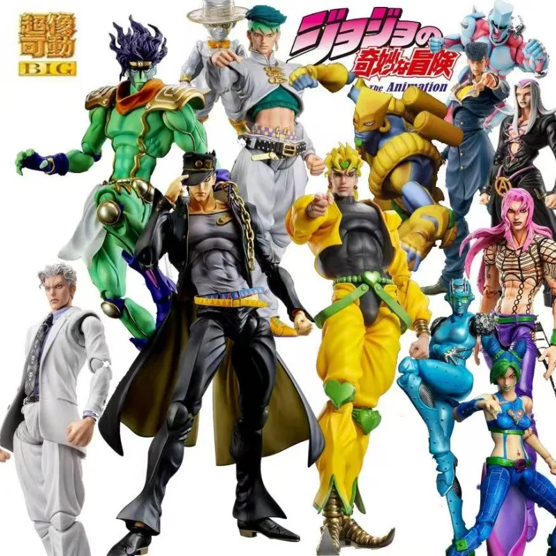 Figura de Acción de JOJO's Bizarre Adventure, Kujo Jotaro, Star Platinum, Higashikata Josuke, Kira Yoshikage, con Base, Modelo de Juguete