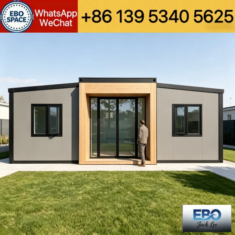 Outdoor Vacation Capsule Hotel 20ft Mobile Space Cabin Waterproof Sound Insulation Prefab House