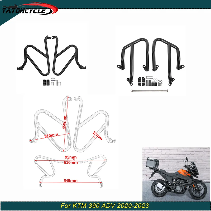 

For KTM 390 Motorcycle Accessories Upper Lower Crash Bar Frame Engine Guard Bumper Adventure ADV 2020-2022 Falling Protector