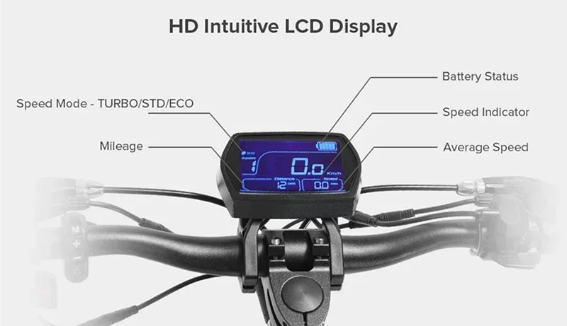 Electric Scooter Instrument Digital 5-Pin LCD Display Meter Dashboard for Kugoo G2/G2 Pro Kick Scooter Replacement Parts