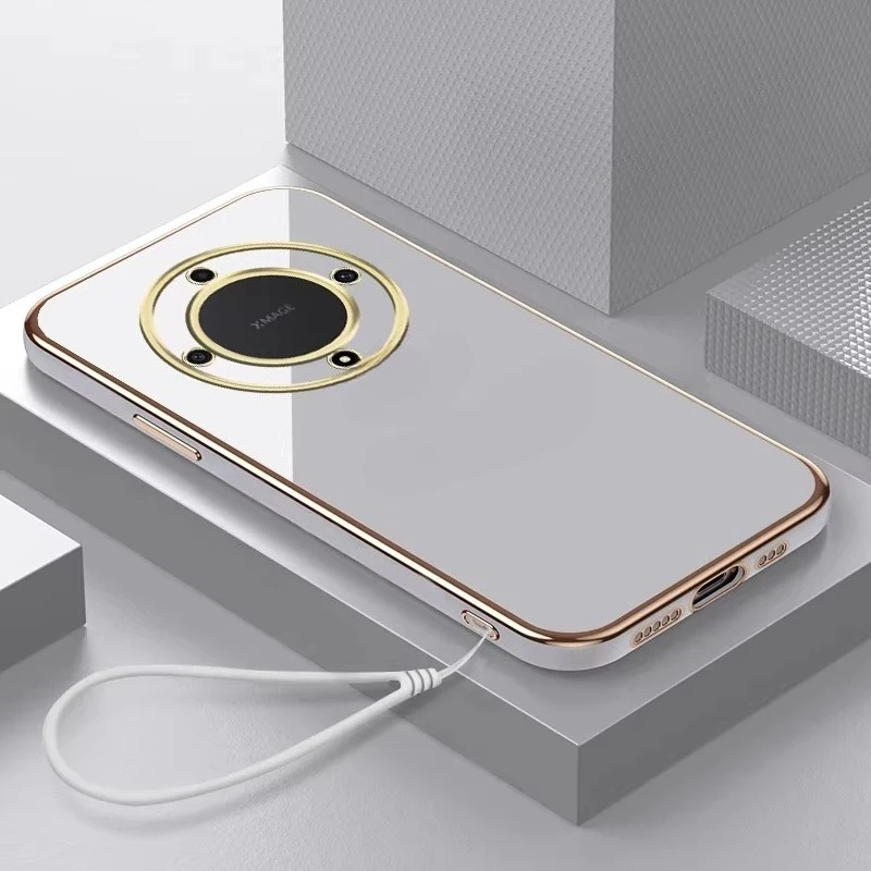 Für Magic 8 Lite Plating Kameraobjektivschutz Handyhüllen für Honor X9D X70 Weiche Silikon Stoßfeste Rückabdeckung mit Trageband – Detail 4