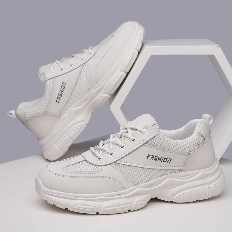 

Summer men's large-sized versatile height-increasing casual running shoes, wear-resistant and anti-slip student training shoes