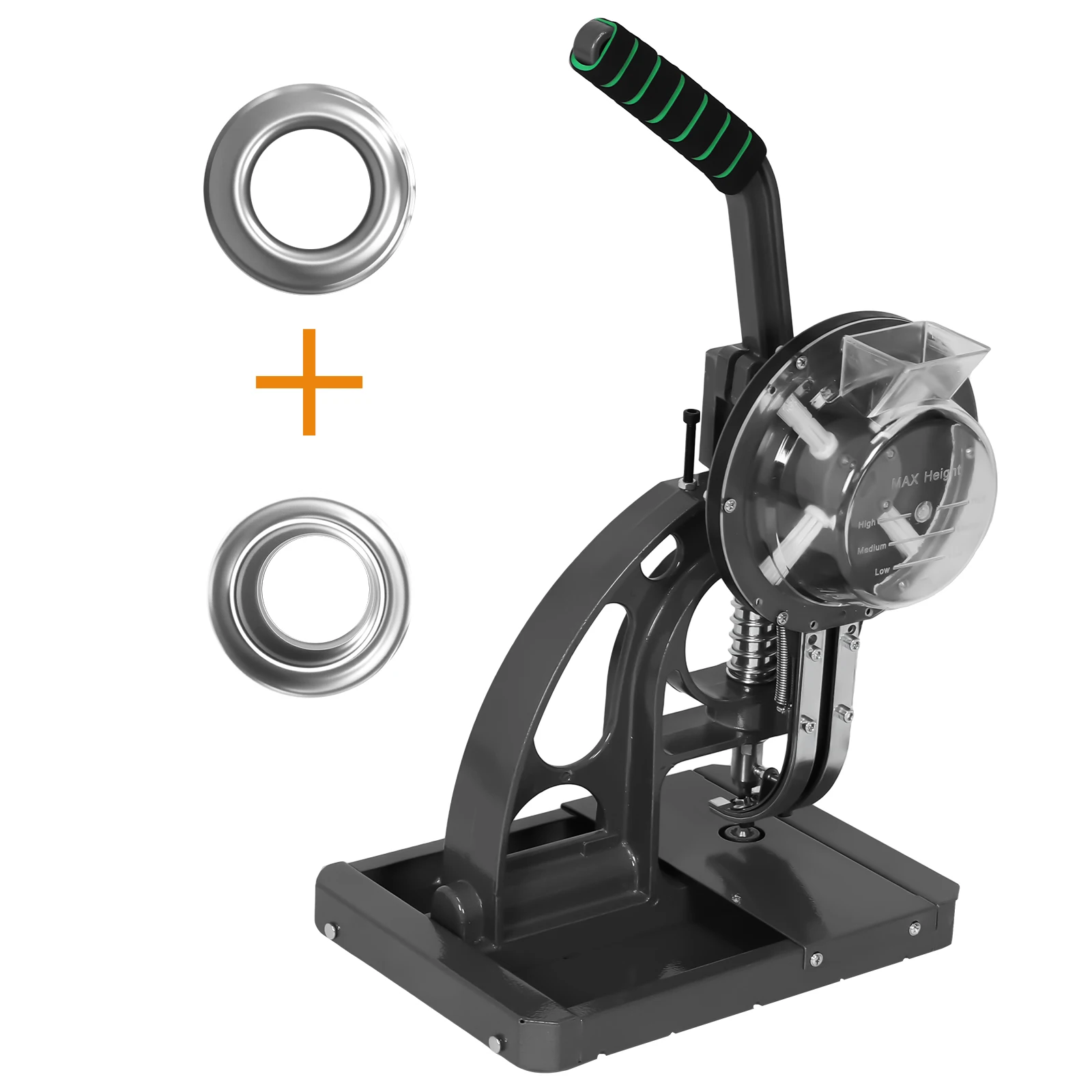 

Semi Automatic Tarpaulin Eyelet Press 8mm Eyelet Punch Tool Without Button Accessories for Fabric Leather Banners DIY Projects