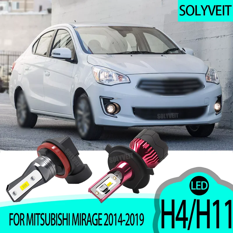 

LED Headlight Fog Light Bulbs Auto Lighting Long Lifespan Over 60000hrs FOR Mitsubishi Mirage 2014 2015 2016 2017 2018 2019