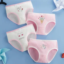 Teen Girls Antibacterial Panties Summer Children Clothing Thin Cotton Print Underwear Kids Cute Briefs Baby Breathable Knickers