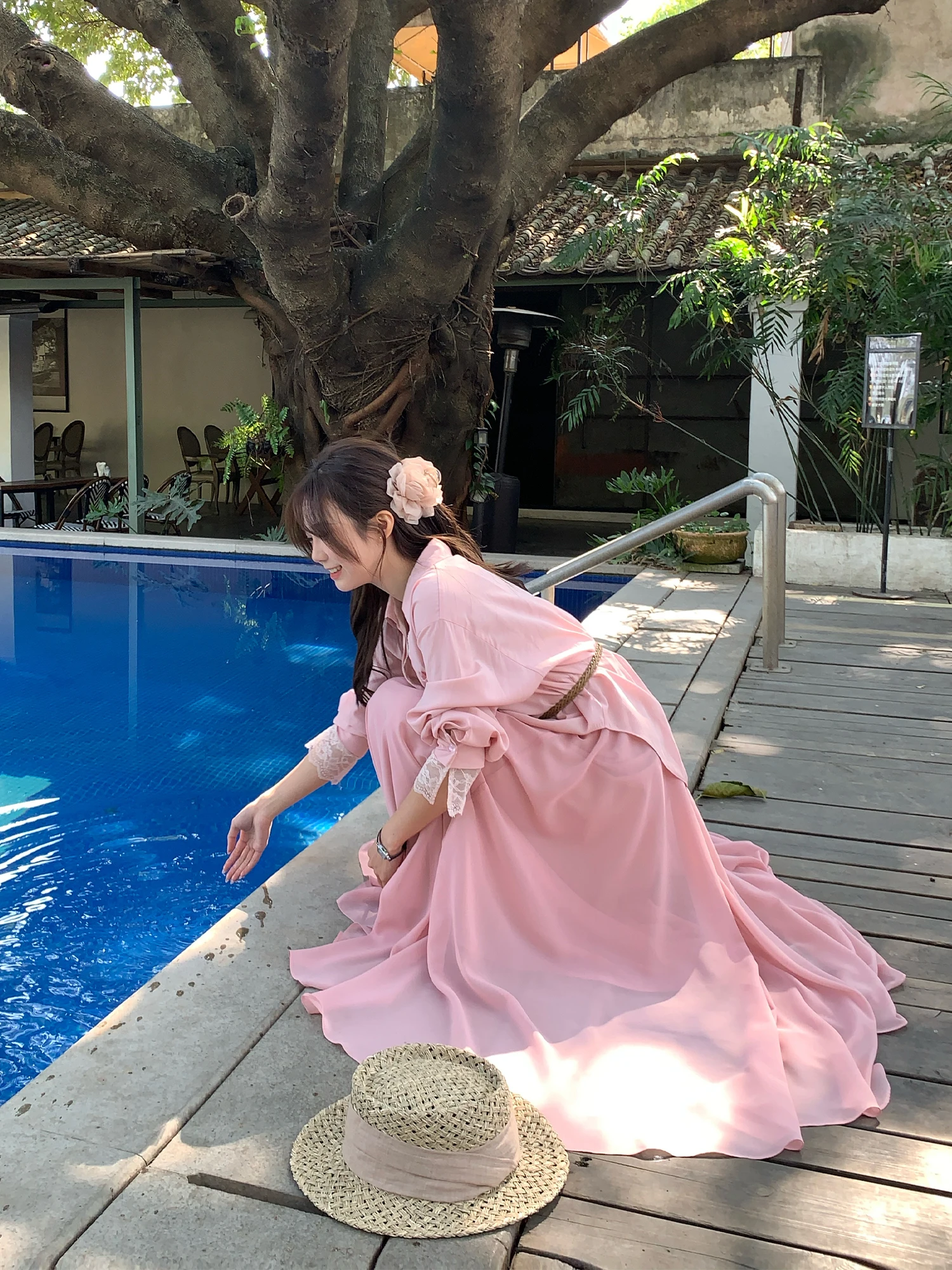 

Женская юбка с высокой талией Ele, новая весенняя модель, из тонкой ткани, стройнящая, А-силуэт, повседневная, из полиэфирного волокна, без стрейча