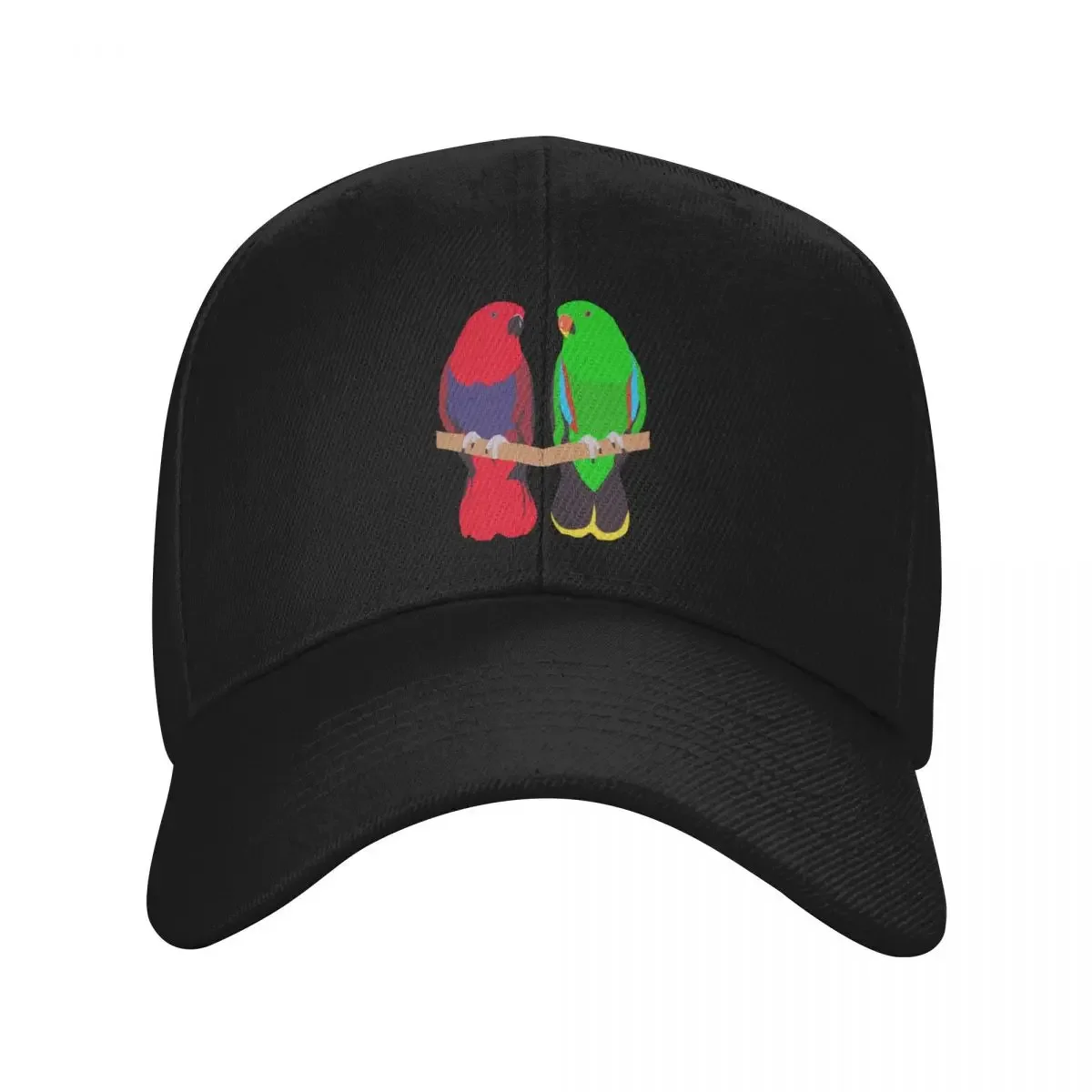 

Eclectus Parrot Pair Baseball Cap Unique hats Hat Luxury Brand Caps For Men Women's