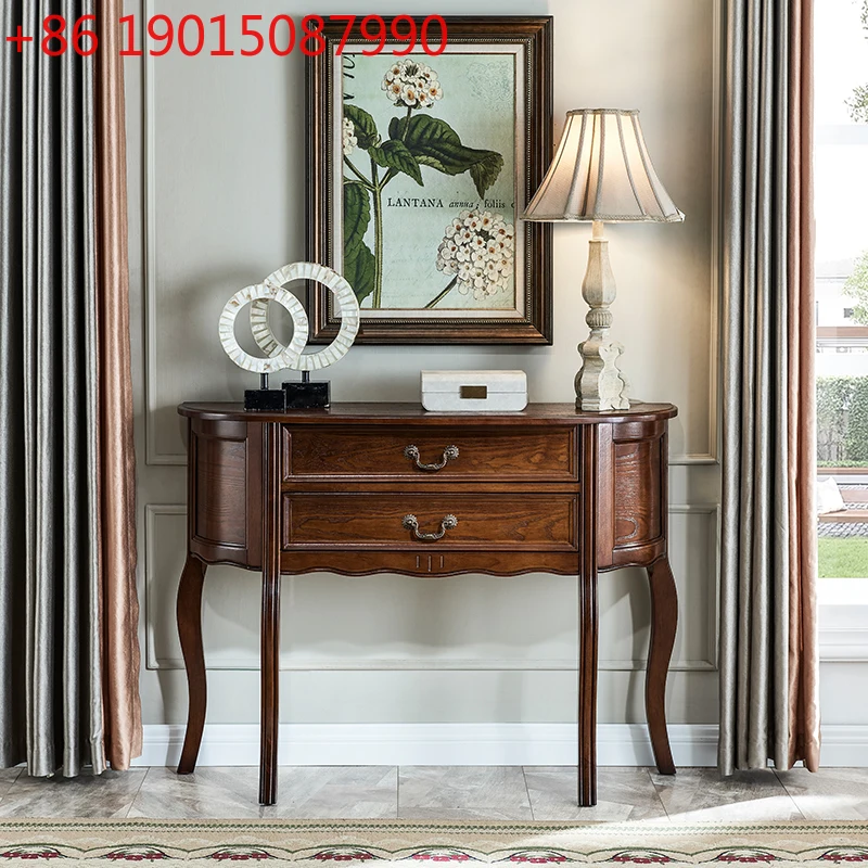 

Vintage Classic Console Table Drawer Design Luxury Beauty Console Table Storage Trendy Woonkamer Tafel Living Room Furniture