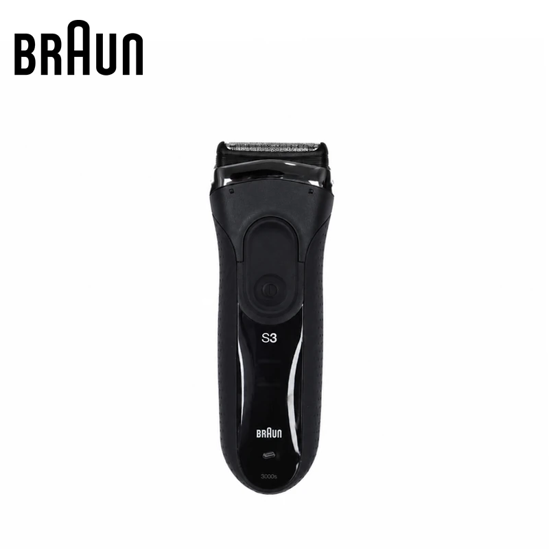 Braun 3000s Reciprocating Electric Shaver 3 Floating Shaving Heads Simulated Skin Foil Fully Waterproof