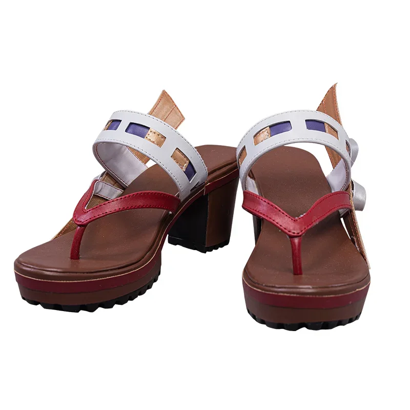 Genshin Impact Yae Miko Cosplay Costume Shoes Guuji Yae Fancy Japanese Clogs Footwear Accessories Halloween Cosplay