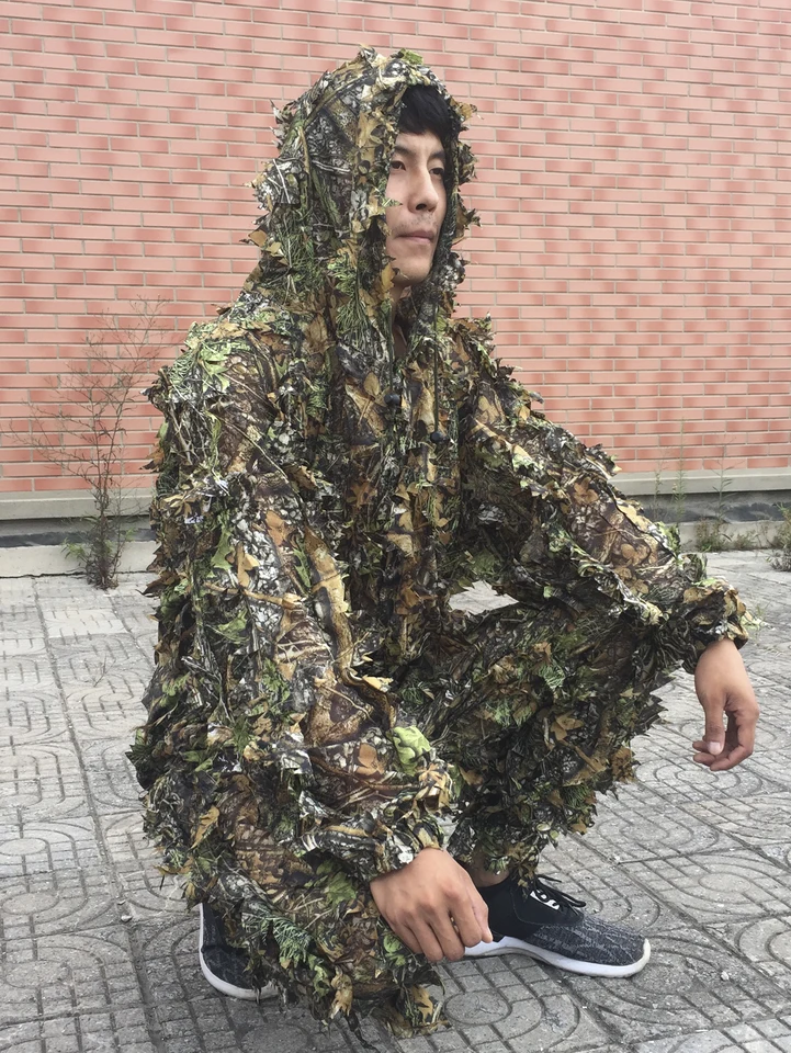 男性女性子供屋外 Ghillie スーツ迷彩服ジャングルスーツ CS