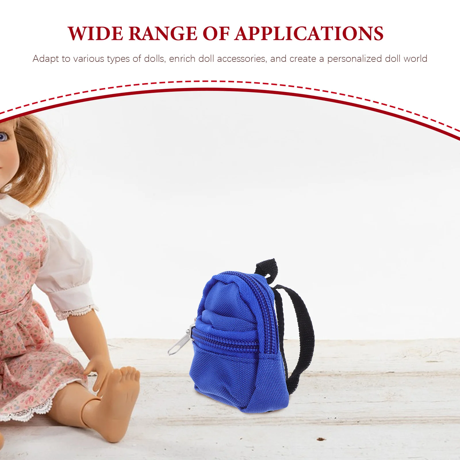 10-delige schattige mini-rugzakset voor kinderen Rollenspel Gebruik Heldere kleuren en prints Functionele sluiting voor accessoireopslag