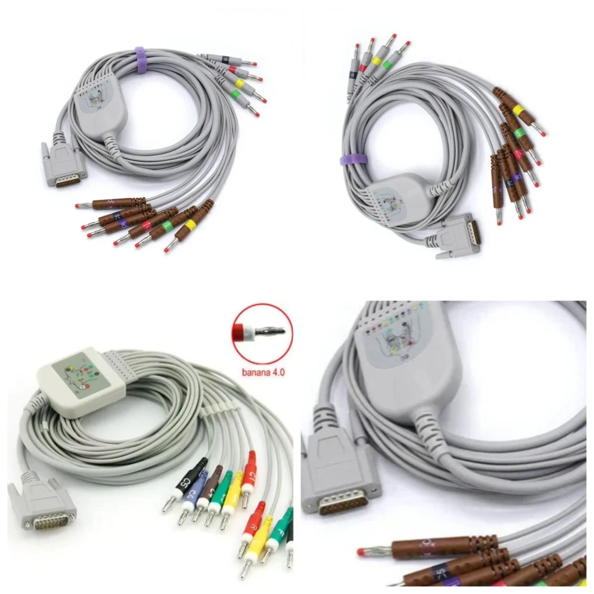 new 10 lead ECG cable (1 unit) ; part no: BJ-902D for Cardiovit AT-1 G2 ECG Machine