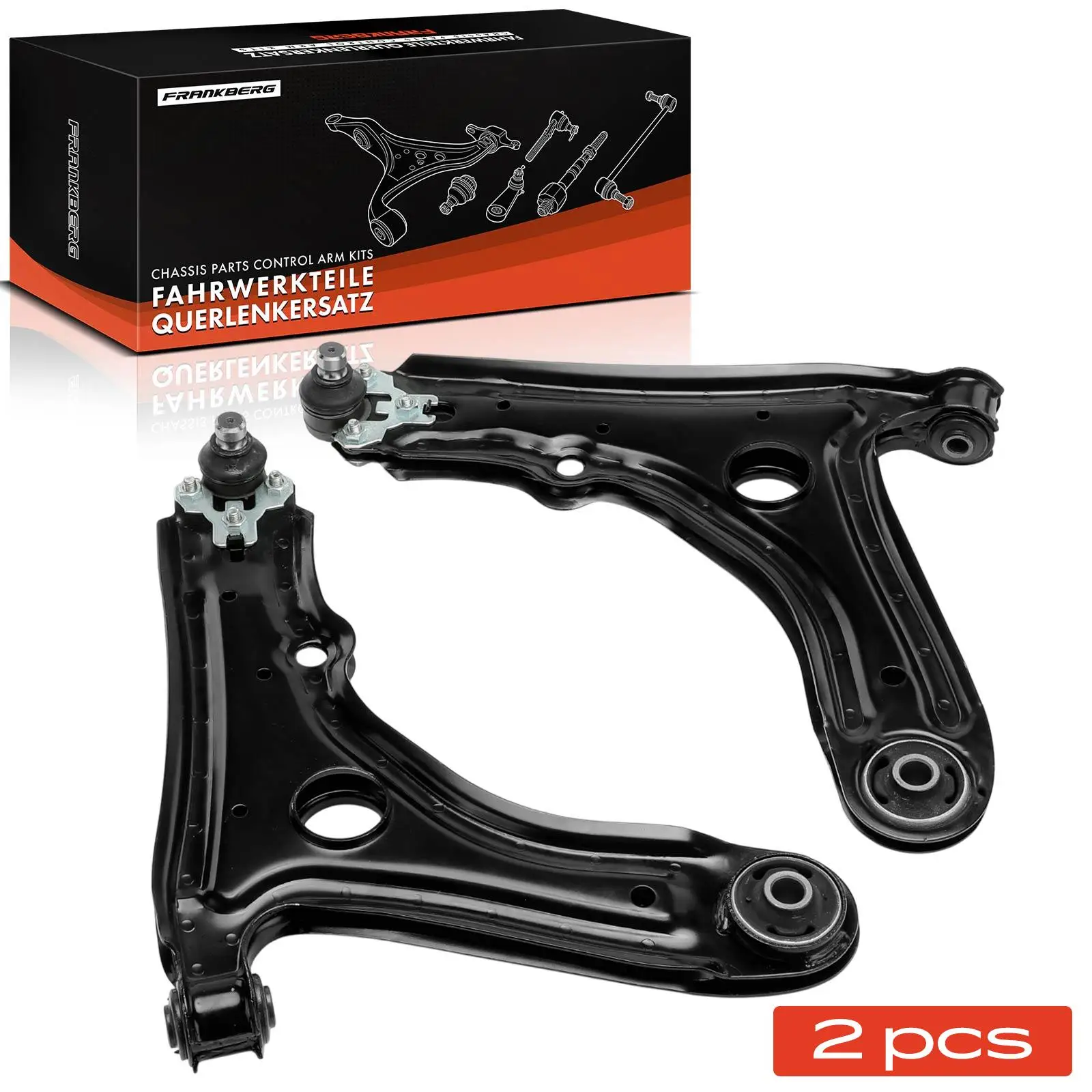 Frankberg 2x Stuurarm Vooras voor VW Golf III Cabriolet Van Variant IV Vento 1991-2002 1H0407151 357407365 357407365A