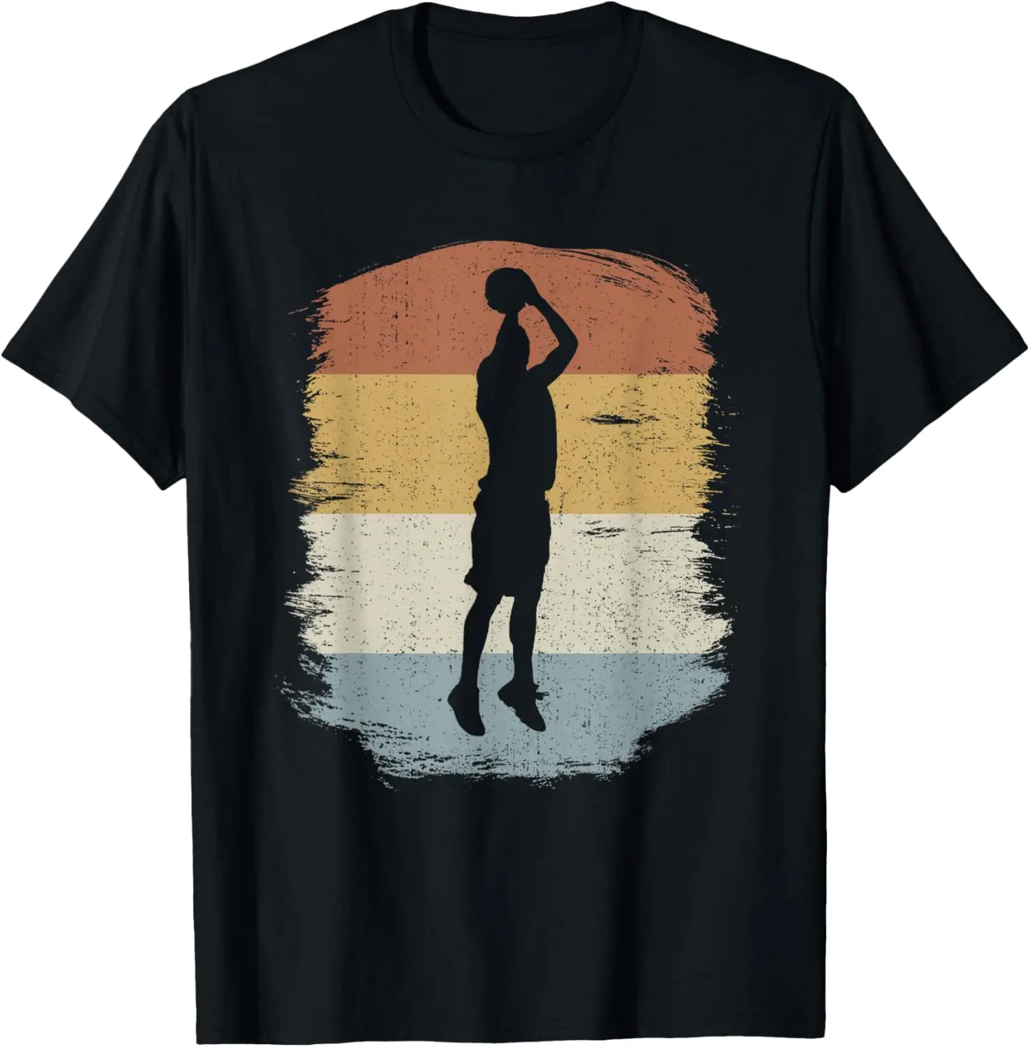 Retro Basketball Jumpshot Baller - Vintage Basketball T-Shirt