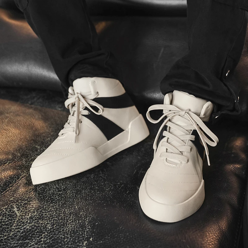 

Brand Black High Top Men's and Women's Shoes Fashion Designer Women's Canvas Sports Shoes Ankle Boots Zipper Thick Soled