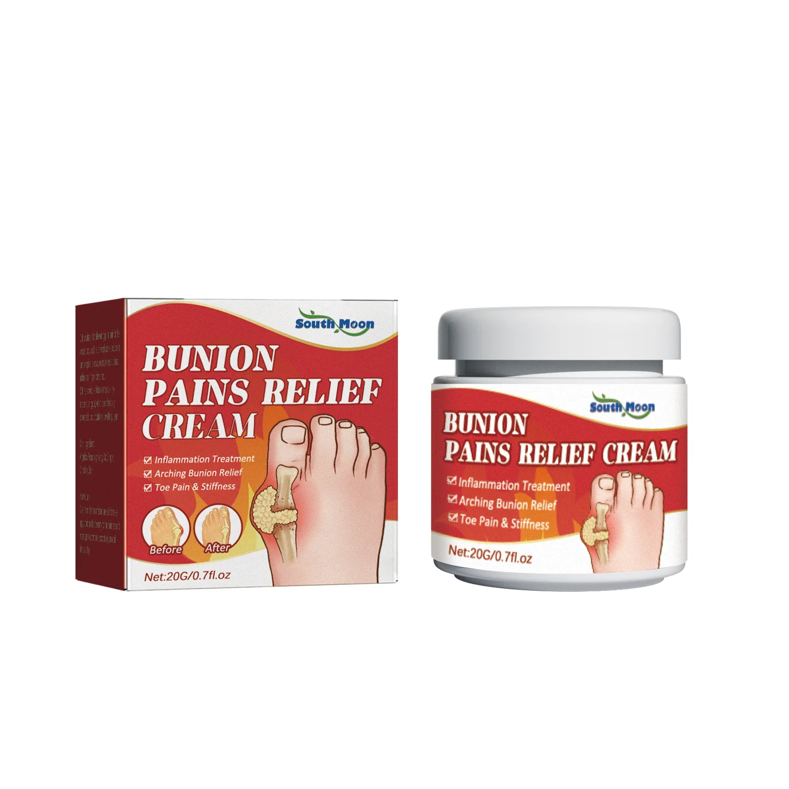 Joanete gota tratamento creme, aliviar lombar, artrite dor, tratamento da rigidez do membro, Toe Joint, Valgus Corrector, Joint Care pomada