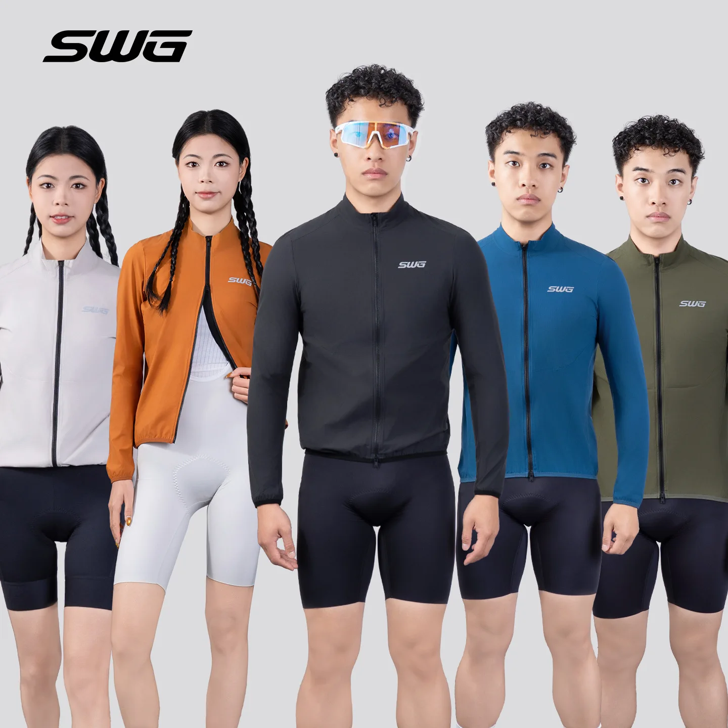 Chaqueta de ciclismo para hombre y mujer de la marca SWG. Chaquetas de ciclismo ultraligeras, resistentes al viento y transpirables. Ropa para ciclismo de montaña (MTB) y cortavientos.