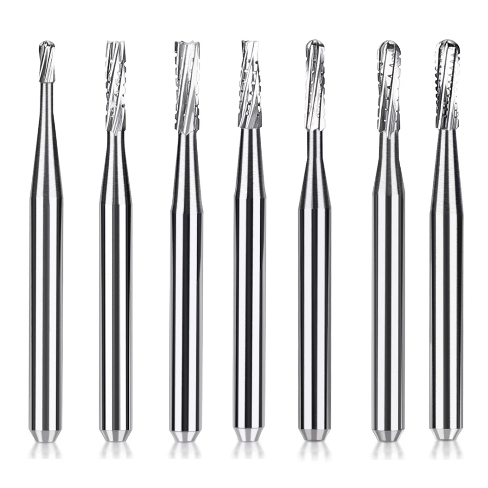 10 Stück/Box Dental-Wolframkarbid-Bohrer FG 1/2/3/4/5 Rund 1,6mm für Hochgeschwindigkeits-Handstücke Zahnmedizinische Fräser