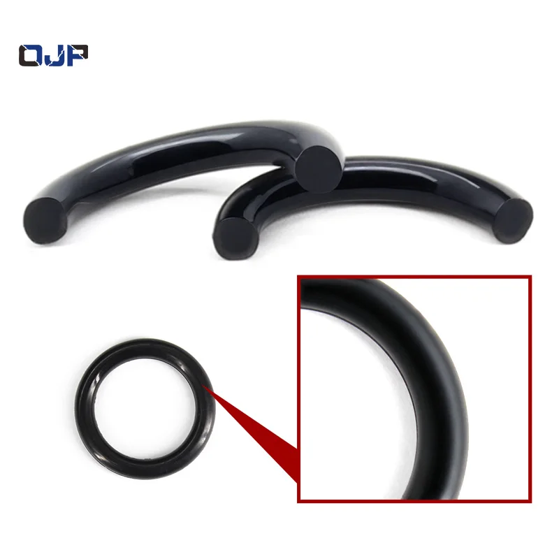 EPDM O-ring CS2/2.5/3mm Outer Diameter5-50mm Acid And Alkali Resistance Water Resistance Black O-ring Seal Washer In Stock