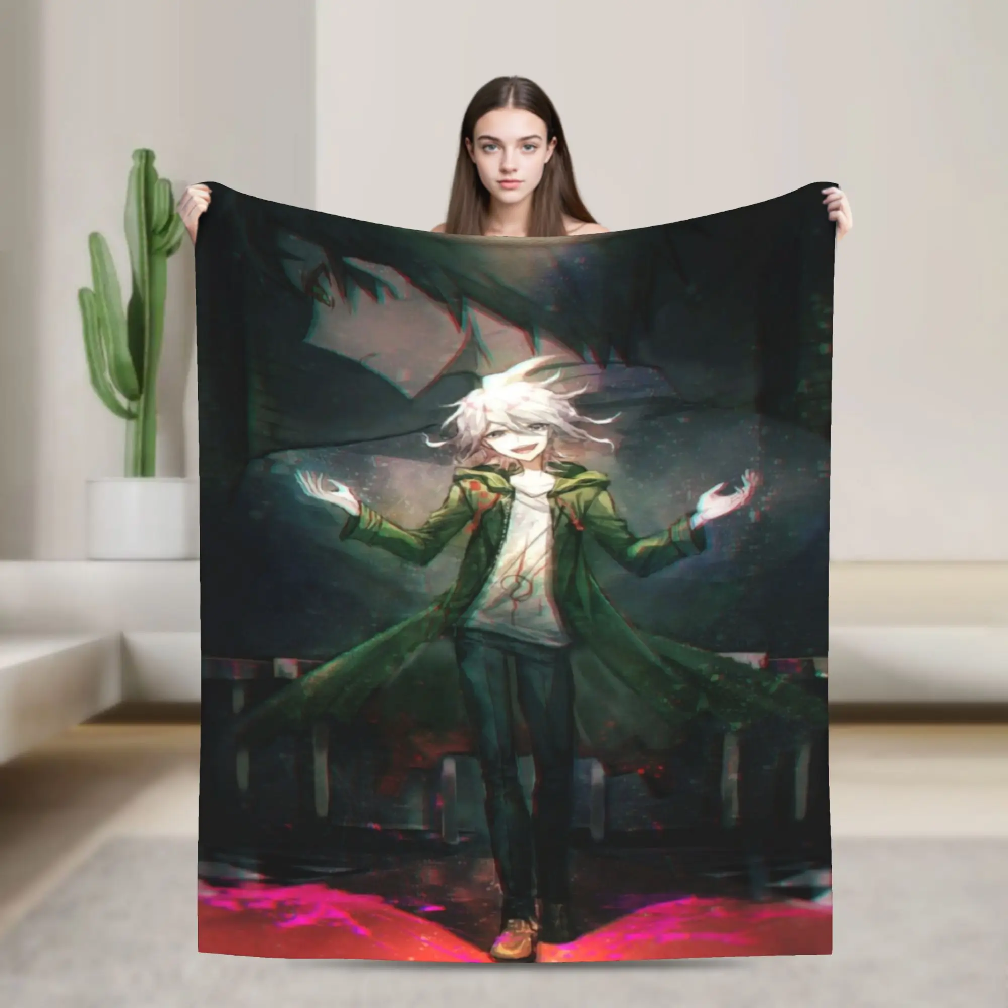 Nagito Komaeda The Ultimate Blanket Soft Fleece Comfortable Gifts  Throw Blanket Bedspread