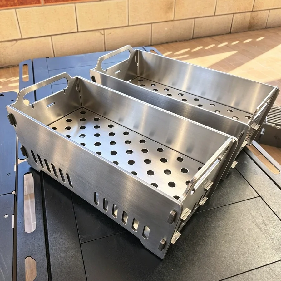 Extra thick, stainless steel national standard 6mm thickness carbon steel tenon and mortise insert type barbecue grill barbecue