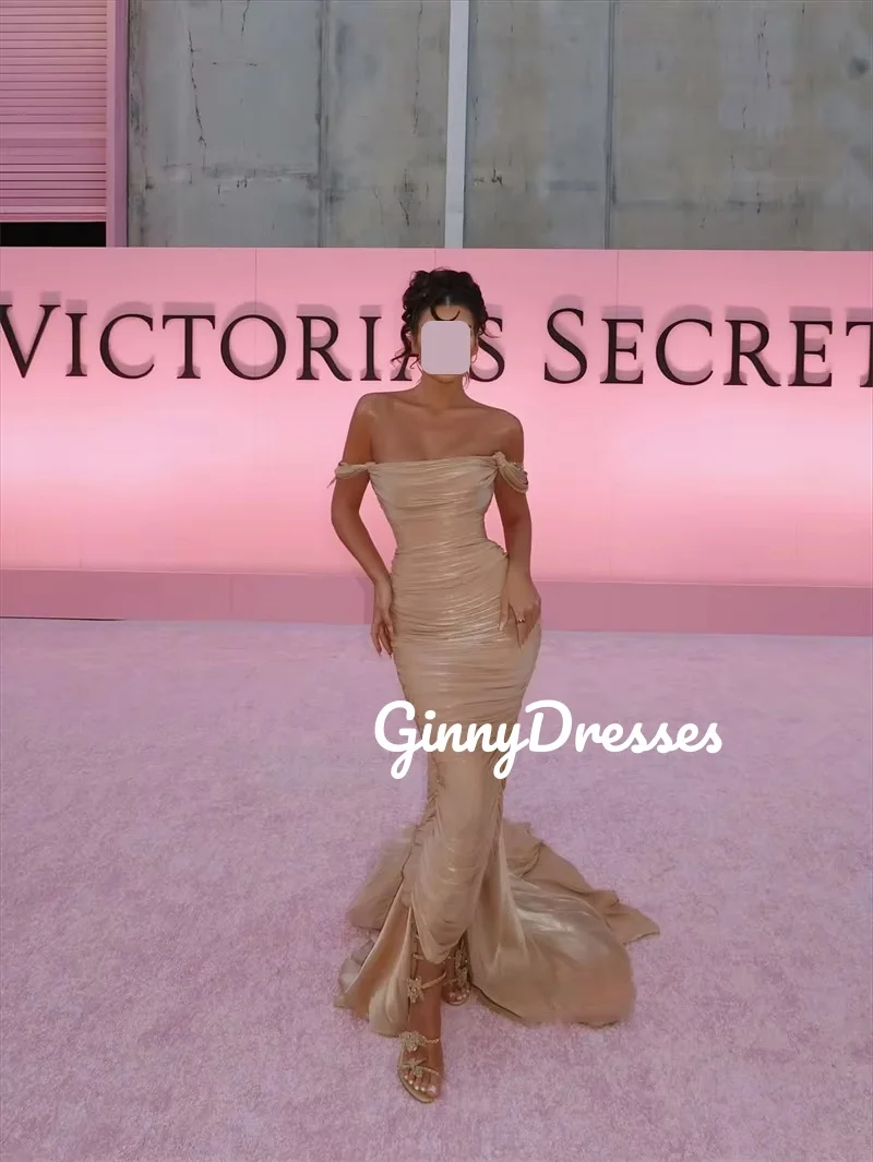 فساتين الحفلات مخصصة خارج الكتف سبليت زيبر حتى فساتين السهرة الفاخرة بلا أكمام فساتين غمد للمناسبات الخاصة #2