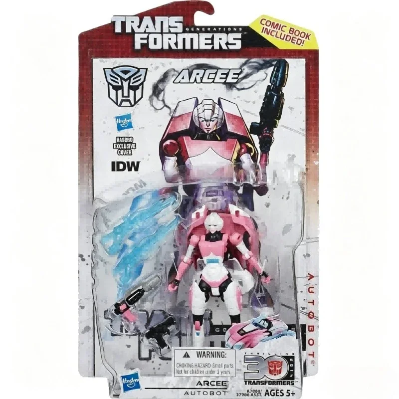 【Spot goods】Hasbro IDW Thrilling 30 Arcee Robot Model Deluxe Class Articulated Action Figure Collection Toy For Hobbyist