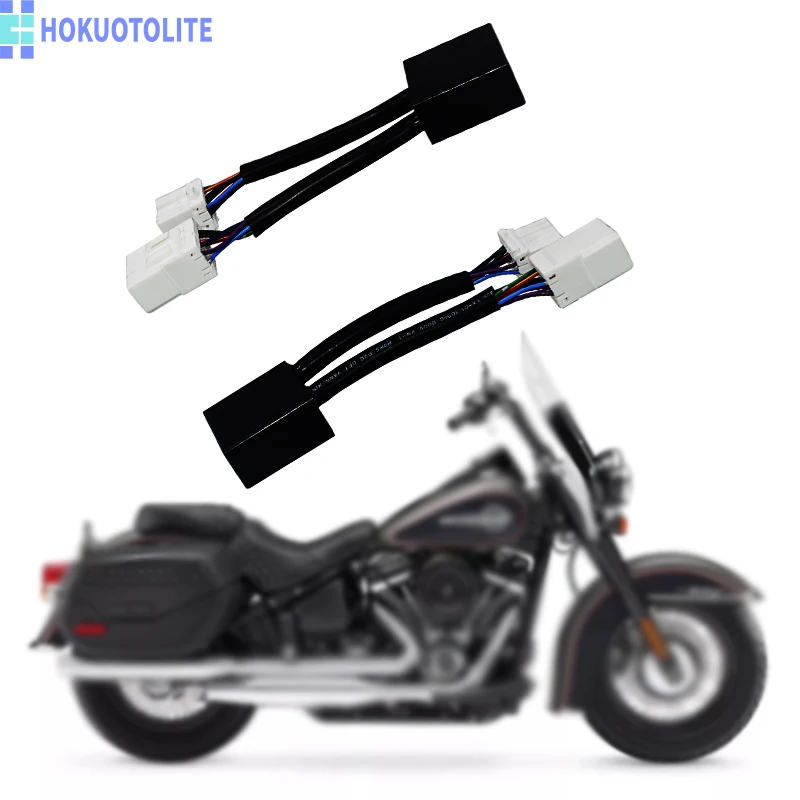 

Motorcycle Auxiliary Brake Light Turn Signal Module Conversion Adapter Kit Compatible with Harley Softail Dyna 2002-2017