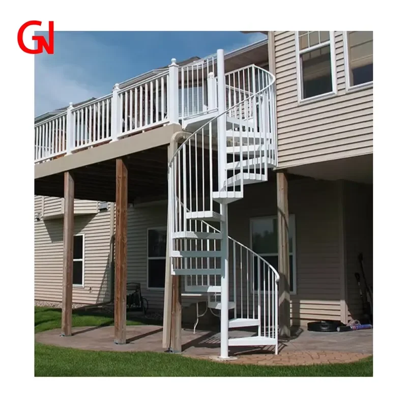 Customized Modular Metal Spiral Staircase, Suitable for Indoor and Outdoor, Courtyard Apartments, Etc. Modern Staircase