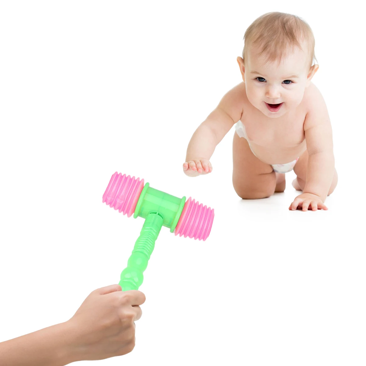 

5 Pcs Hammer Plastic Toddler Learning Squeaky Child Pounding for