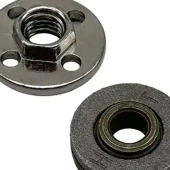 Metal Pressure Plate Upper And Lower For 100 Type Angle Grinder Four Hole Flange Locking Disc Accessory Black Silver 30mm