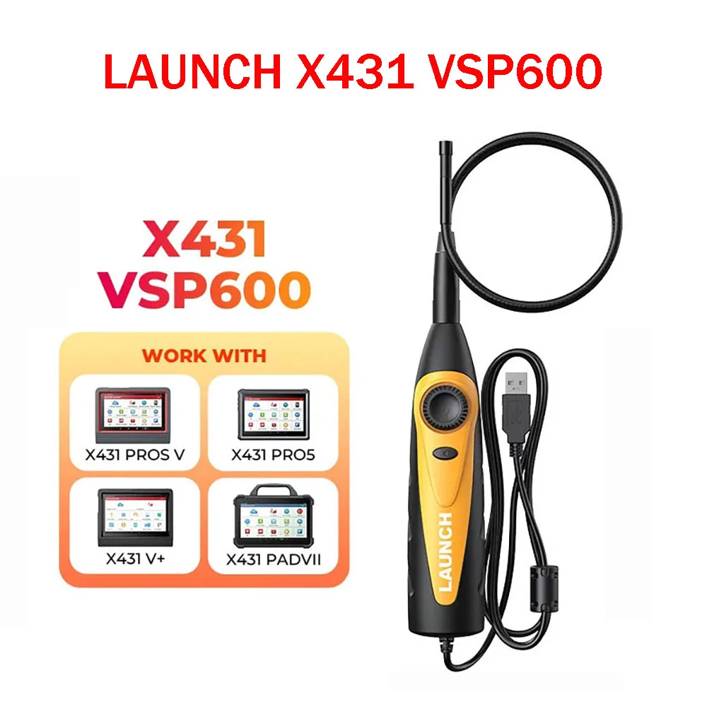 New LAUNCH X431 VSP600 OBD2 Scanner Video Videoscope Camera Endoscope 6LED Adjustable with X431 V X431 V+ X431 Pro3S+