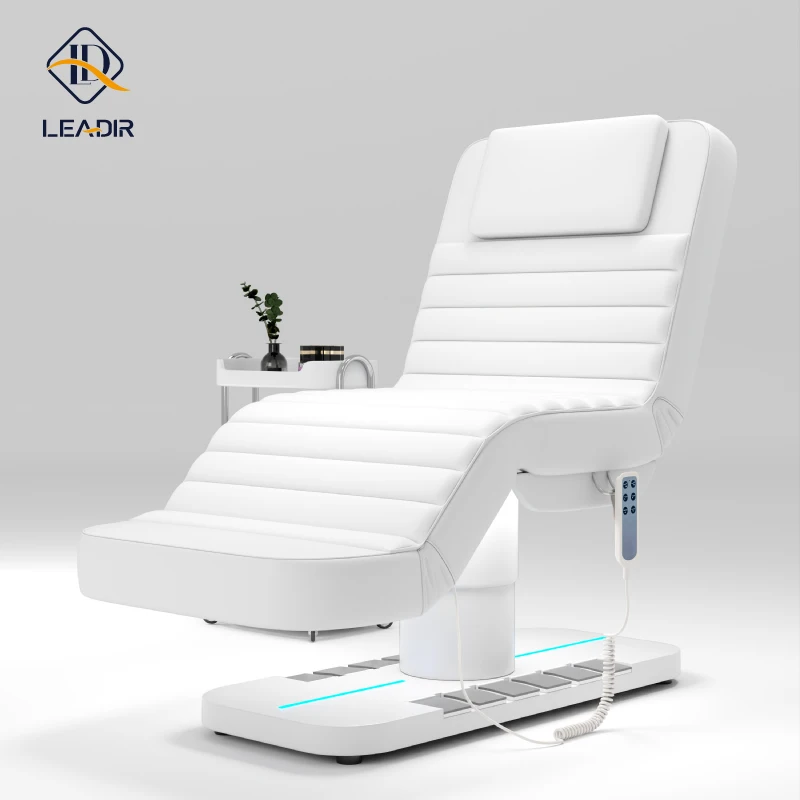 

European Style Custom White Massage Bed Facial Beauty Salon Facial Bed Spa Massage Table for Leisure Facility