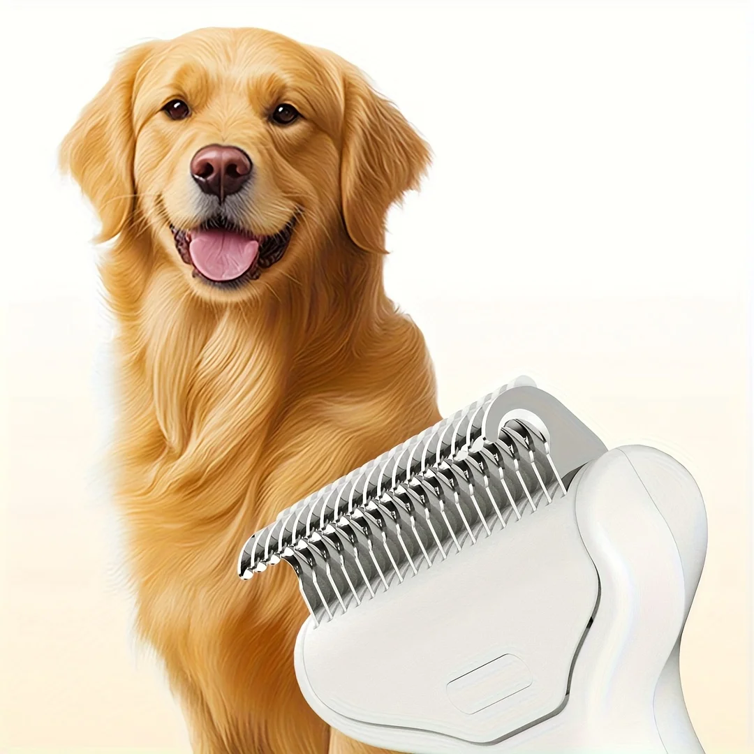 Stainless Steel Curved Deshedding Brush 4