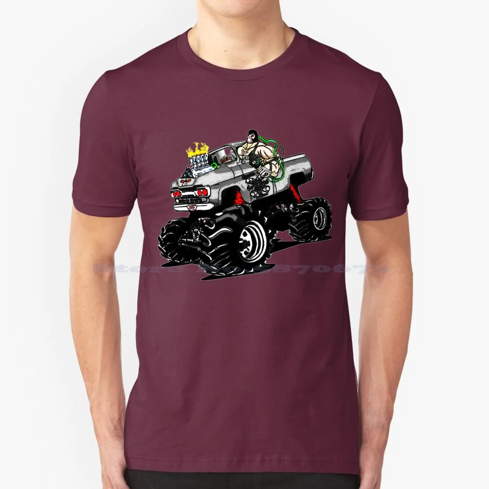 Banef100 T Shirt 100% Cotton Tee Bane F100 Monster Trucks Wheels Villains Dark Knight