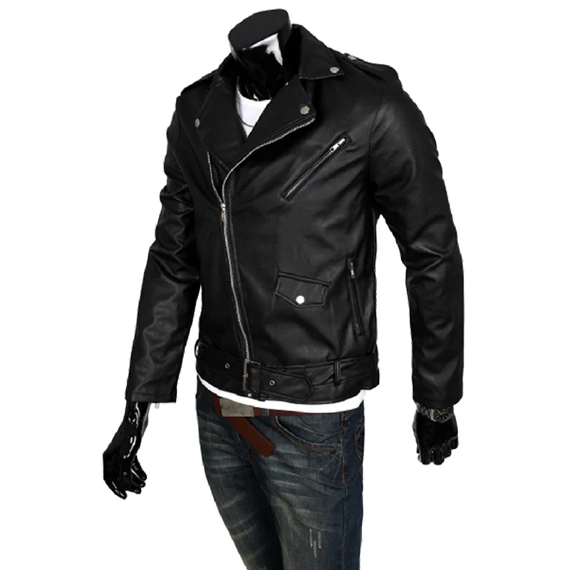 Negan Black PU Leather Motorcycle Cosplay Coat for Women and Men Moter Racing Cheerleader Uniform Suitable for Autumn and Spring