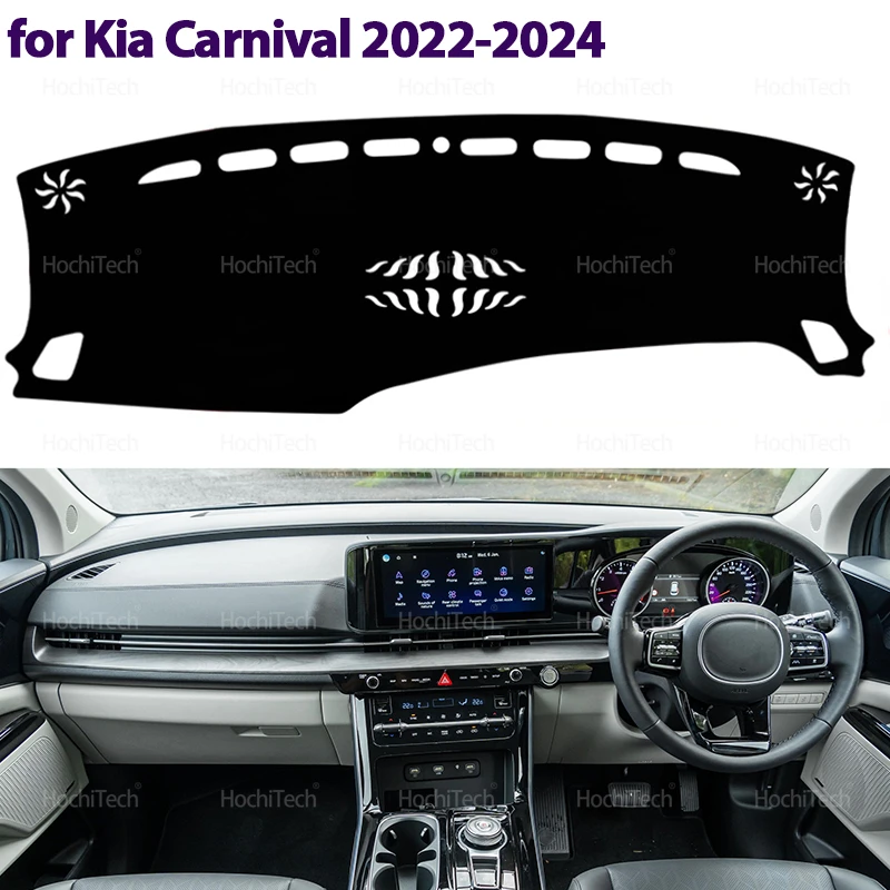 

For Kia Carnival 2022 2023 2024 Dashboard Cover Dash Board Mat Carpet Pad Shade Cape Blanket Car Accessories LHD RHD