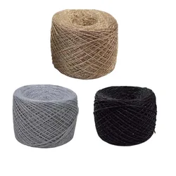 2Pcs total 100g Hand knitting Metallic Cotton Yarn Crocheting yarn Knitted DIY Hollow Yarns crochet metallized Line for threads